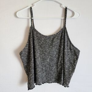 Knit Cropped Spaghetti Strap Tank Top